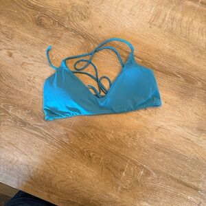 O’Neill Teal Strappy Bikini Top Minimal Bralette Style